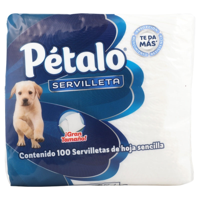 Servilletas Petalo Blancas Con 100 Piezas 7501007704302  perfil 10
