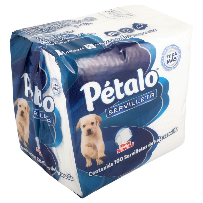 Servilletas Petalo Blancas Con 100 Piezas 7501007704302  perfil 12