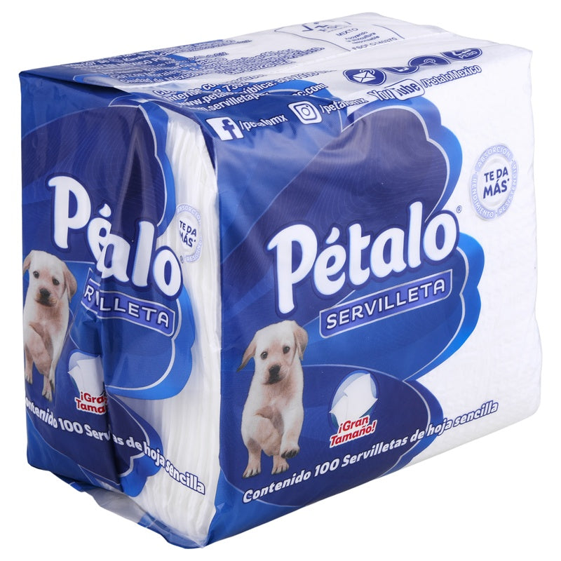 Servilletas Petalo Blancas Con 100 Piezas 7501007704302  perfil 21