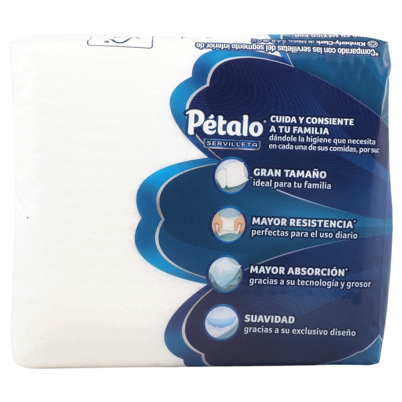 Servilletas Petalo Blancas Con 100 Piezas 7501007704302  perfil 2