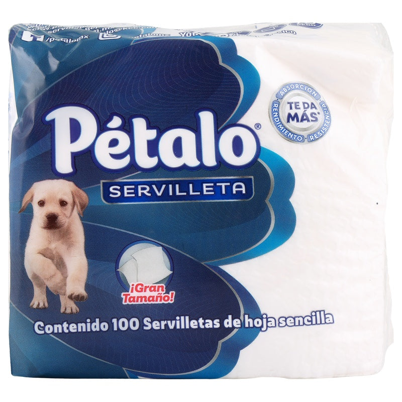 Servilletas Petalo Blancas Con 100 Piezas 7501007704302  perfil 6
