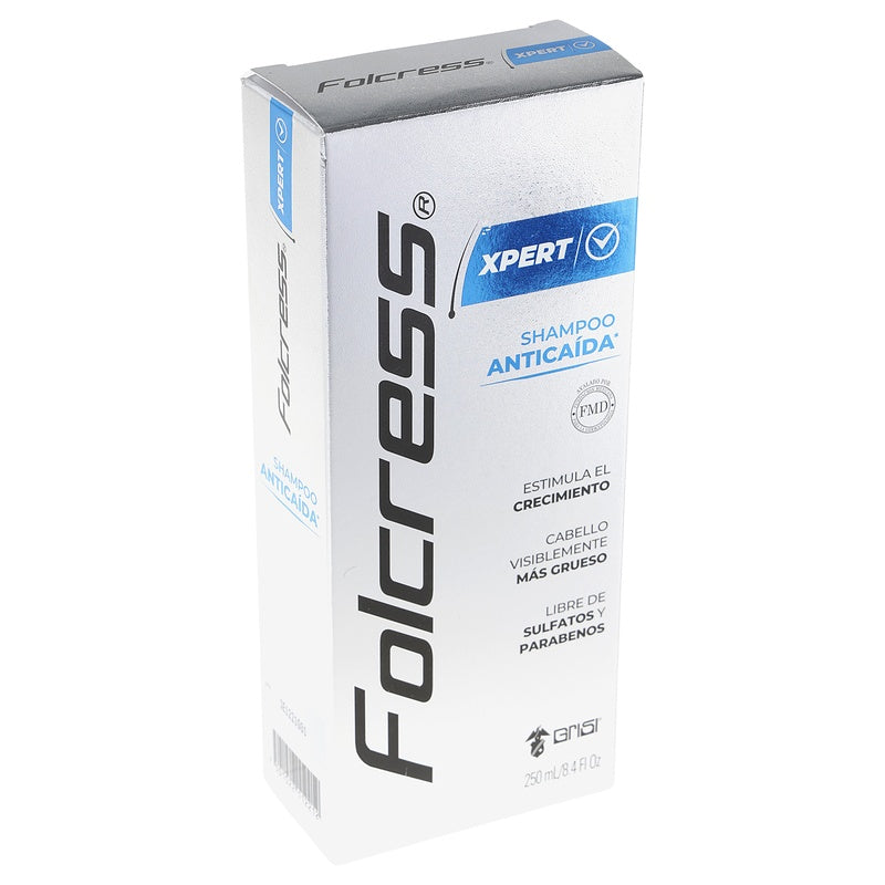 Shampoo Folcress Xpert Anticaida 250 Ml 7501022112212  perfil 8