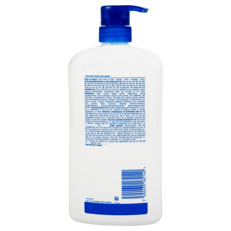 Shampoo Head & Shoulders 2 En 1 Suave Y Manejable 850 Ml 7500435182140  perfil 4