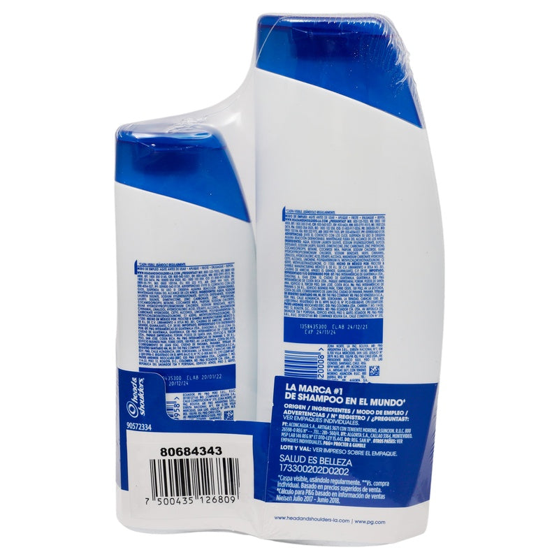 Shampoo Head & Shoulders Limpieza Renovadora 375 Ml- Sh Limpieza Renovadora 180 Ml 7500435126809  perfil 4