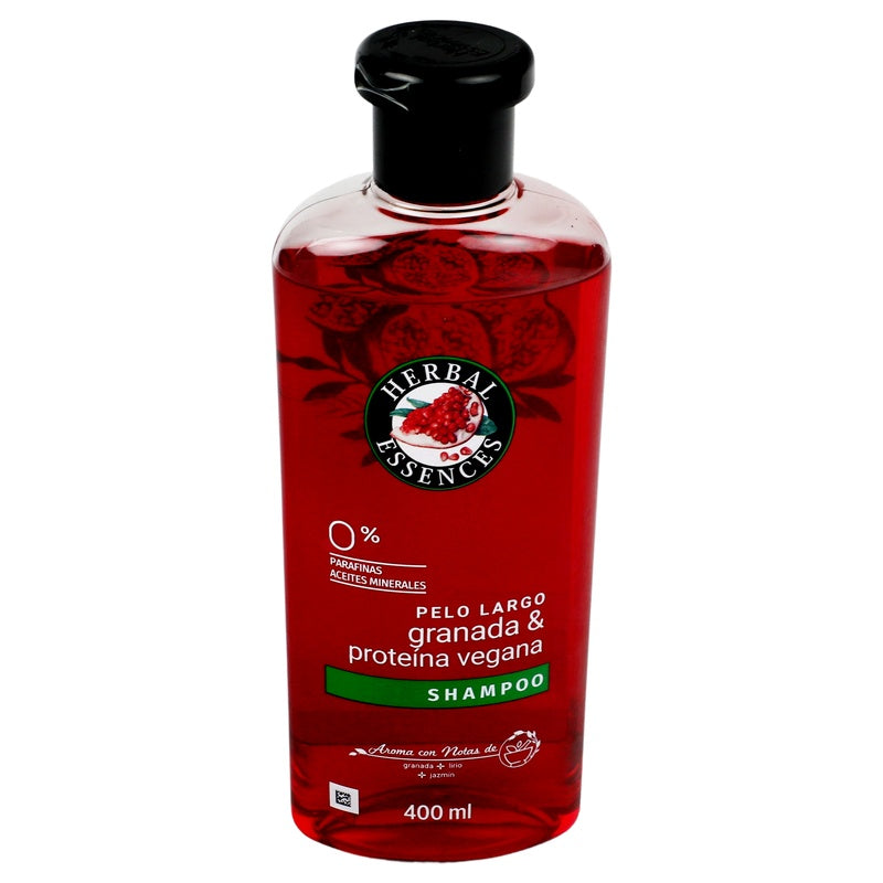 Shampoo Herbal Ess Granada-Proteina Vegana 400 Ml 7500435193788  perfil 2