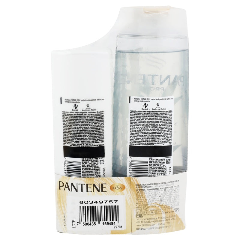 Shampoo Pantene Bambu 400 Ml + Acondicionador Bambu 200 Ml 7500435159494  perfil 5