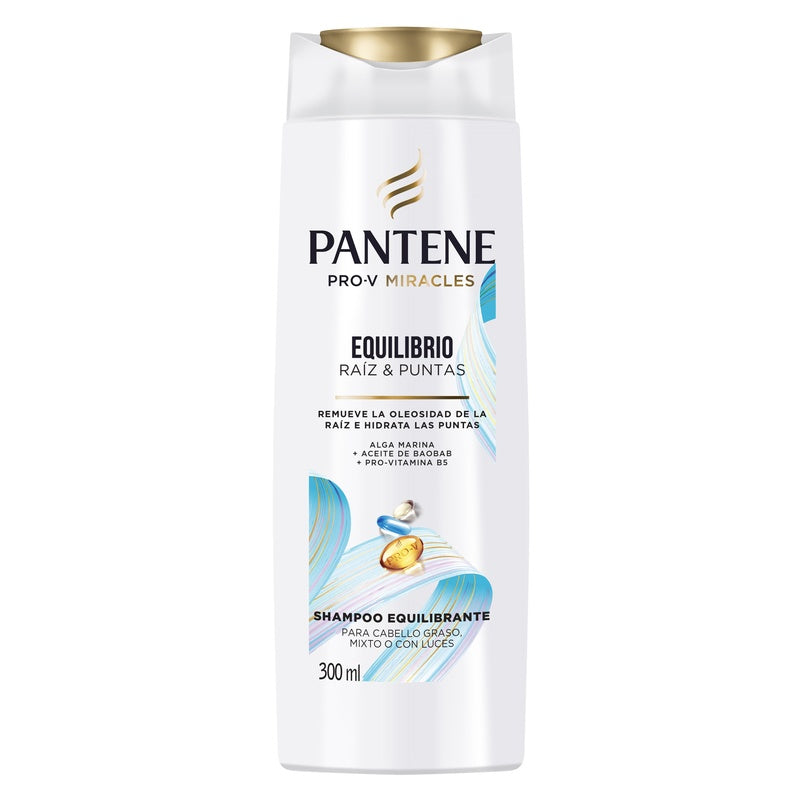 Shampoo Pantene Equilibrio Raiz & Puntas 300 Ml 7500435209649  perfil 3