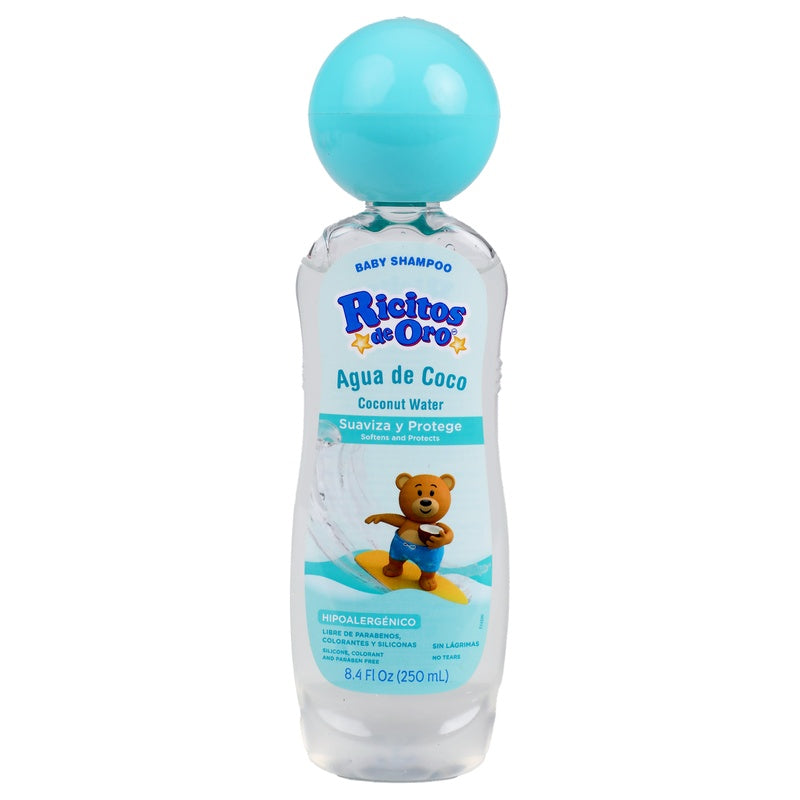 Shampoo Ricitos Oro Agua De Coco 250 Ml 37836033735  perfil 3