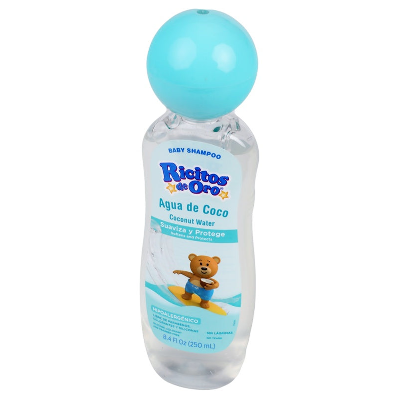 Shampoo Ricitos Oro Agua De Coco 250 Ml 37836033735  perfil 4