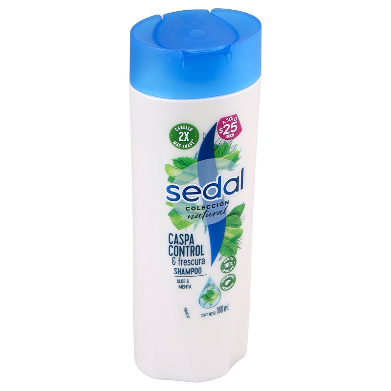 Shampoo Sedal Col-Nat Aloe-Mta 180 Ml 7506306249769  perfil 3