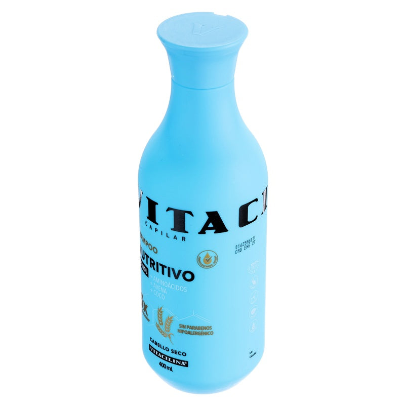 Shampoo Vitacilina Nutritivo Cabello Seco 400 Ml 7502250342419  perfil 4