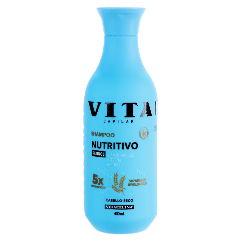 Shampoo Vitacilina Nutritivo Cabello Seco 400 Ml 7502250342419  perfil 5