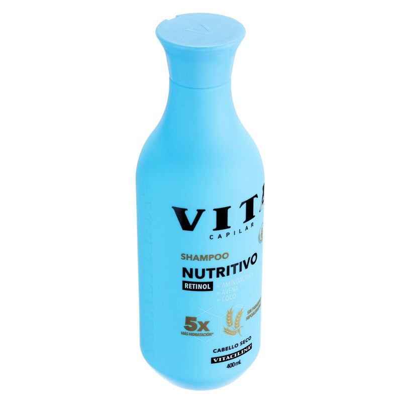 Shampoo Vitacilina Nutritivo Cabello Seco 400 Ml 7502250342419  perfil 8