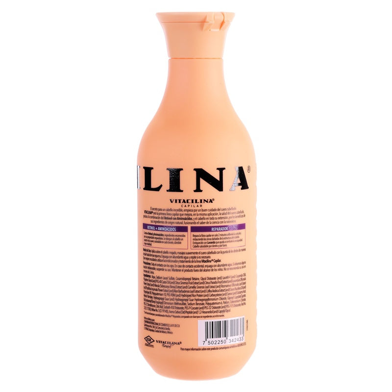 Shampoo Vitacilina Reparador Cabello Dañado 400 Ml 7502250342433  perfil 6
