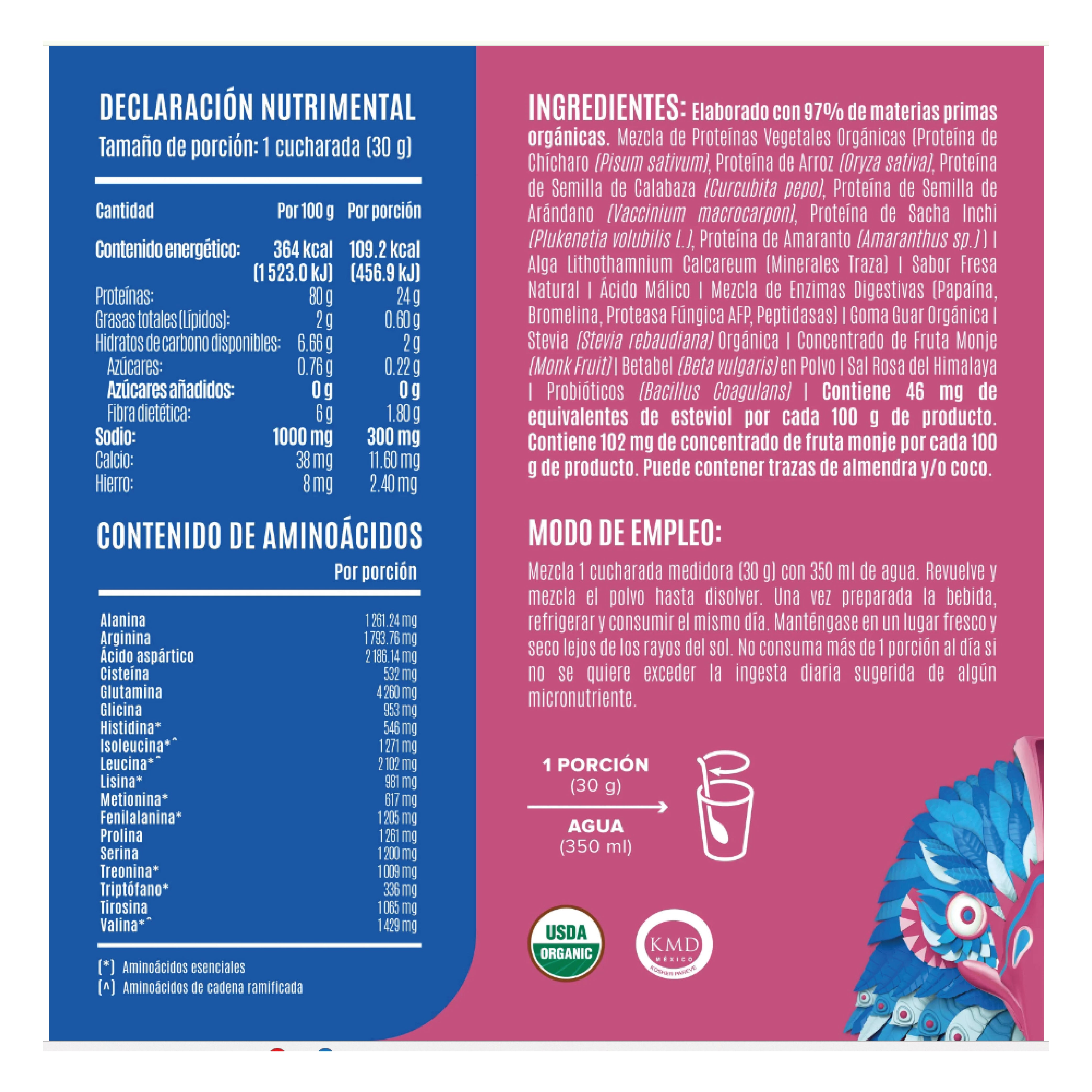 Falcon Proteina Fresa 510 G Birdman