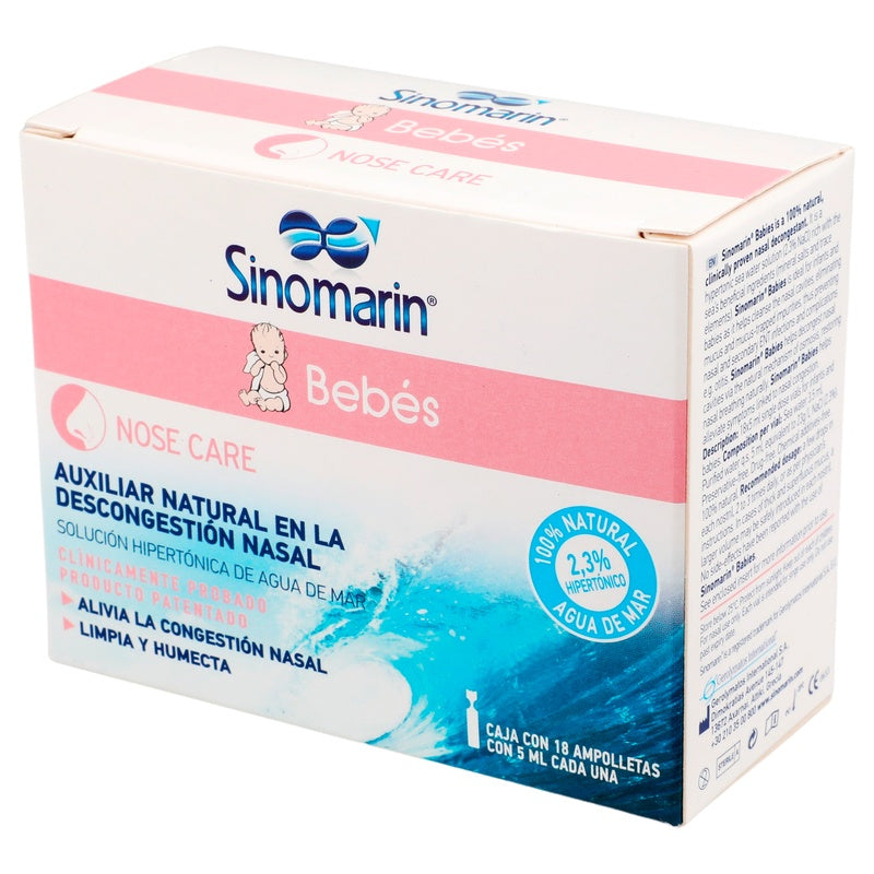 Sinomarin Bebes Nasal Ampolletas 18 X 5 Ml 7502209710160 
