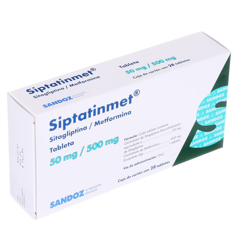 Siptatinmet 50/500 Mg Con 28 Tabletas 7502216935891 perfil 2