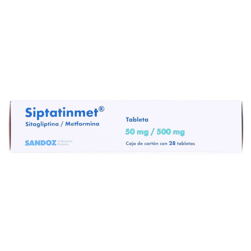 Siptatinmet 50/500 Mg Con 28 Tabletas 7502216935891 perfil 7