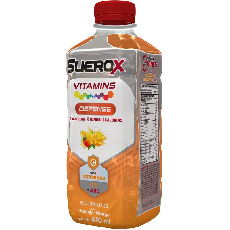 Suerox 8Iones Naranja-Mango 630 Ml 650240072147  perfil 2