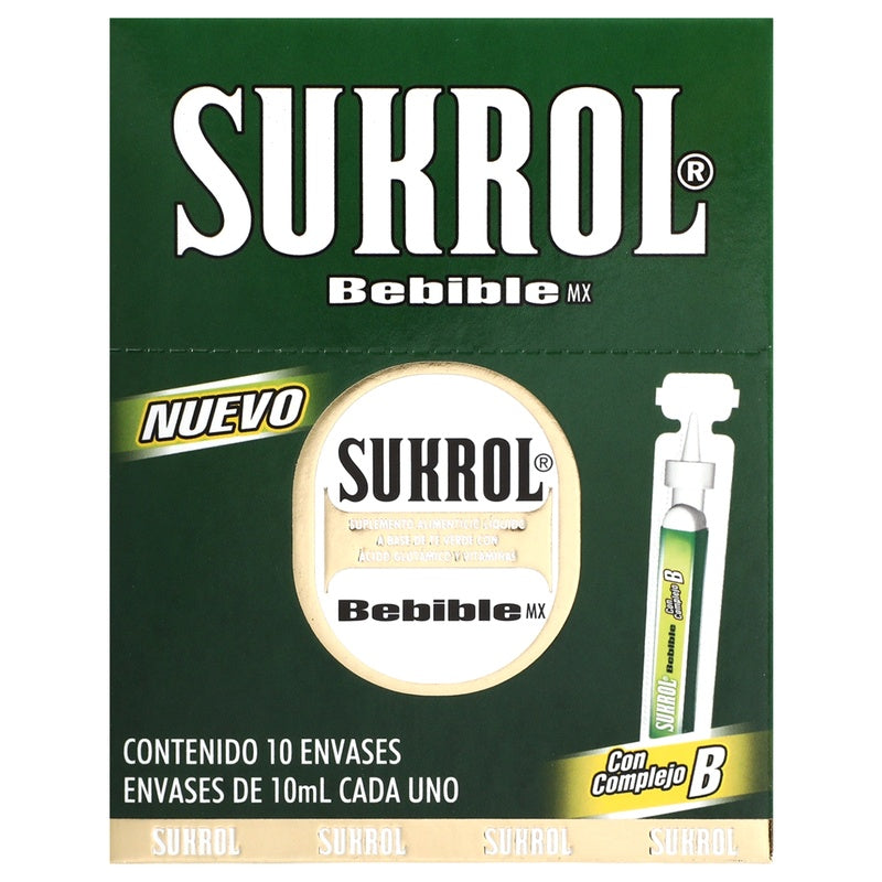 Sukrol Suplemento Alimenticio Liquido Con 10 Envases 10 Ml 675873002125  perfil 4