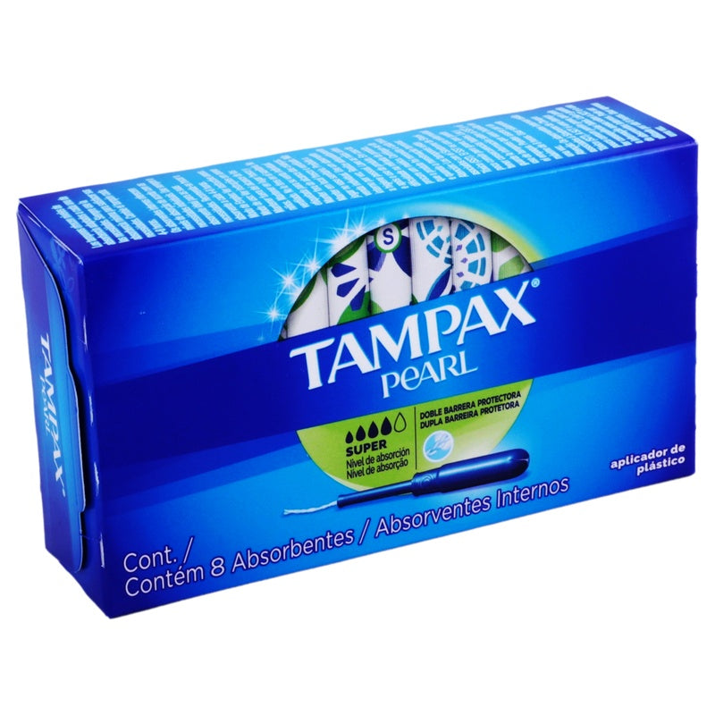 Tampones Tampax Pearl Super Absorbentes Con 8 Piezas 7506295369387  perfil 5