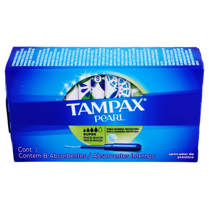 Tampones Tampax Pearl Super Absorbentes Con 8 Piezas 7506295369387  perfil 6