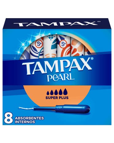 Tampones Tampax Pearl Super Plus Con 8 7500435253536