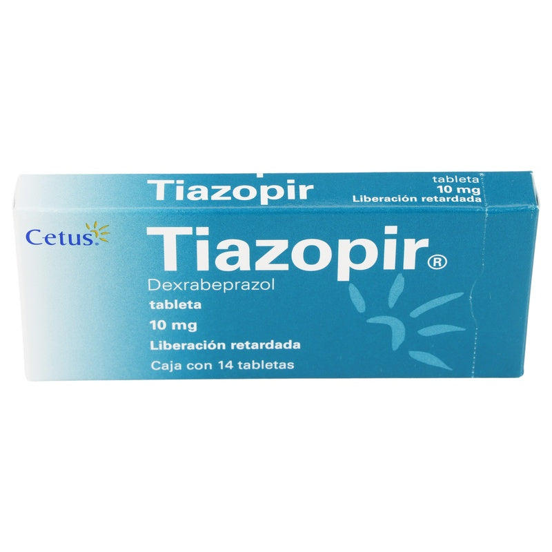 Tiazopir 10 Mg Con 14 Tabletas Liberacion Rapida 7501314704064  perfil 7