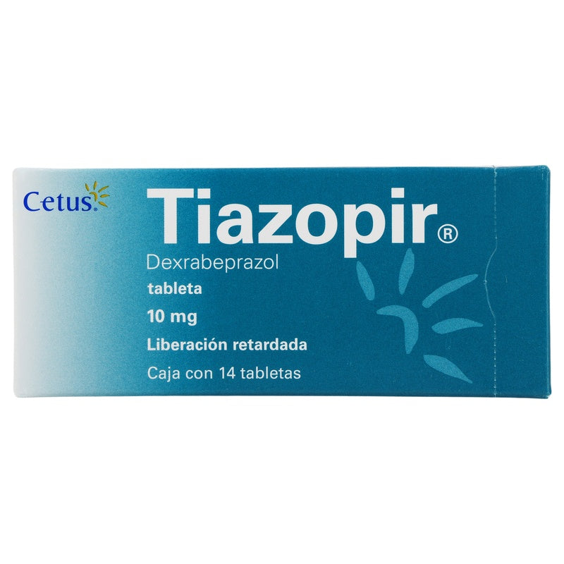 Tiazopir 10 Mg Con 14 Tabletas Liberacion Rapida 7501314704064  perfil 8