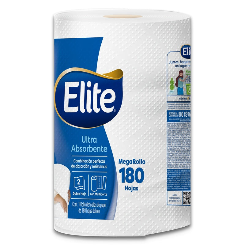 Toalla De Papel Elite Ultra Absorbente Mega Rollo C/180 7502247335226 perfil 6