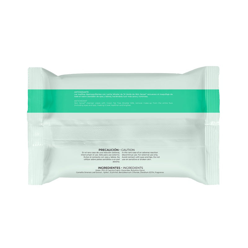 Toallas Desmaquillantes Skin Sense Te Verde Con 25 7503015905481  perfil 3