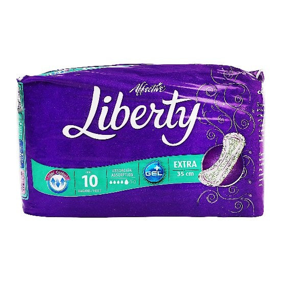 Toallas Sanitarias Affective Liberty Incontinencia Extra Con 10 Piezas 013117016444