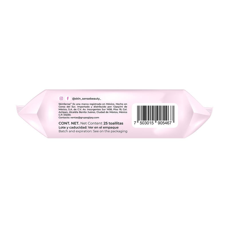Toallitas Desmaquillantes Skin Sense Agua Rosa Con 25 7503015905467  perfil 3
