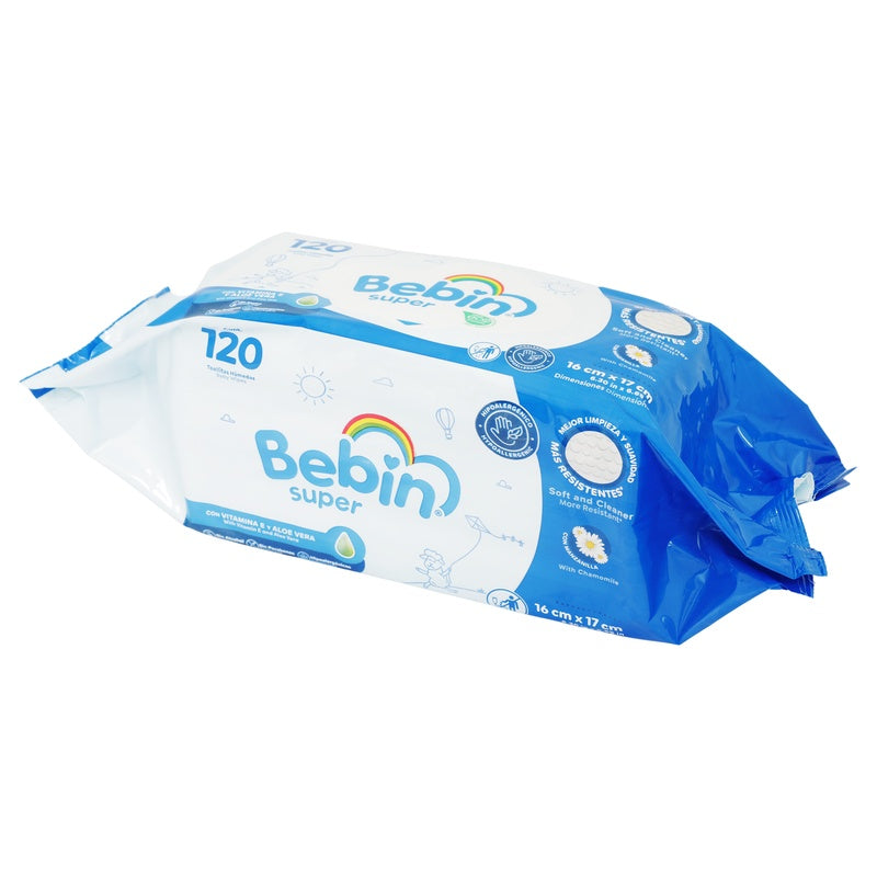 Toallitas Humedas Bebin Super Con 120 Piezas