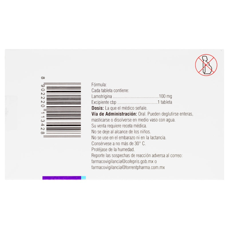 Torlamo Dt 100 Mg Con 30 Tabletas 8902220113428  perfil 8