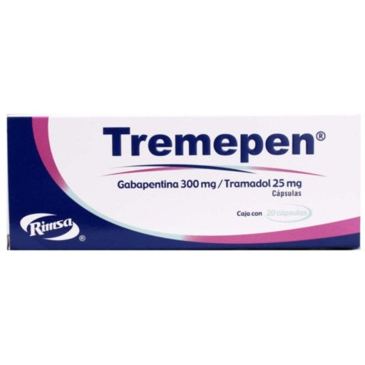 Tremepen 300/25 Mg Con 20 Capsulas 7501250838236  perfil 5