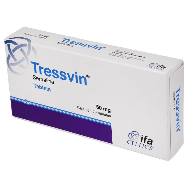 Tressvin (Sertralina) 50 Mg Con 28 Tabletas 7501249603777  perfil 3