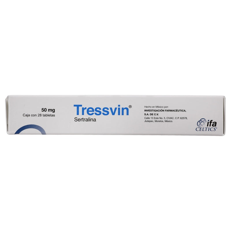 Tressvin (Sertralina) 50 Mg Con 28 Tabletas 7501249603777  perfil 4