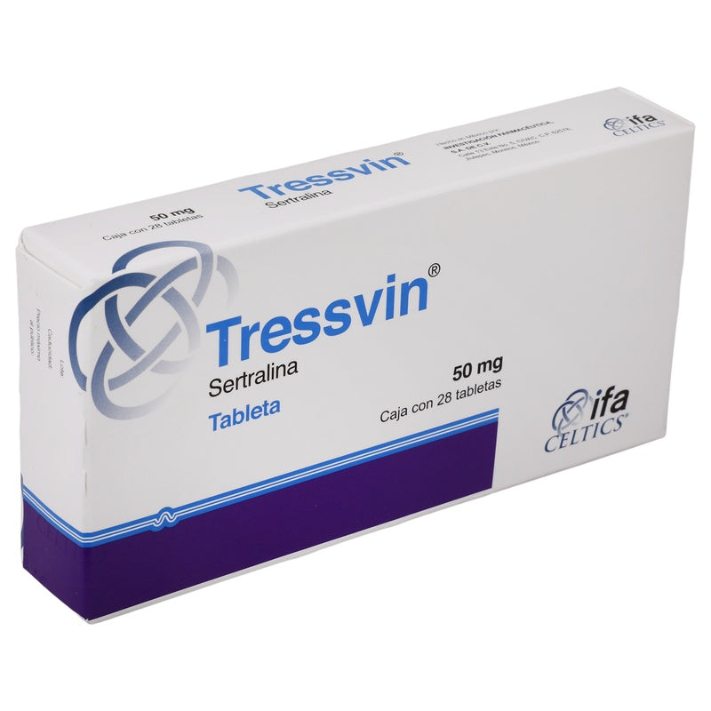 Tressvin (Sertralina) 50 Mg Con 28 Tabletas 7501249603777  perfil 6