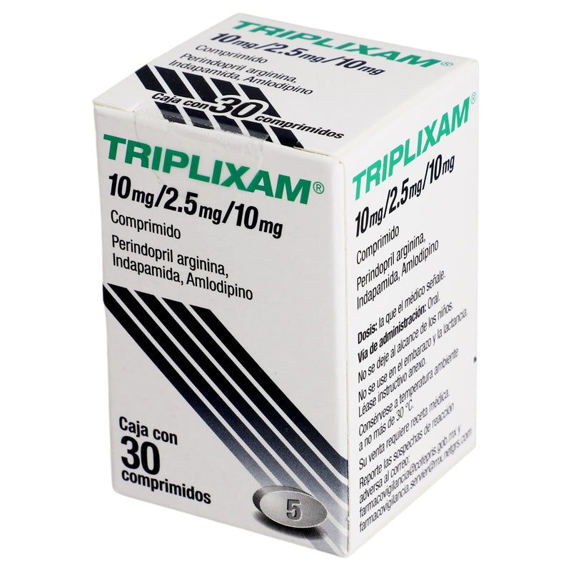 Triplixam 10 Mg/ 2.5 Mg/10 Mg Con 30 Comprimidos 5391189340656 
