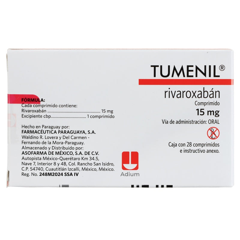 Tumenil 15 Mg Con 28 Comprimidos 7841141005423  perfil 7