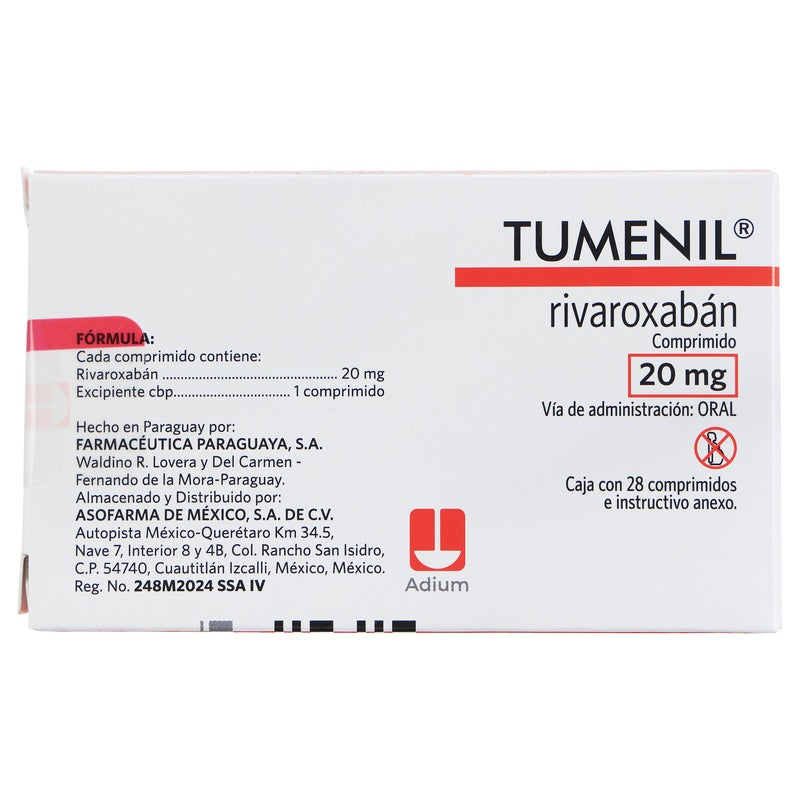 Tumenil 20 Mg Con 28 Comprimidos 7841141005430  perfil 8