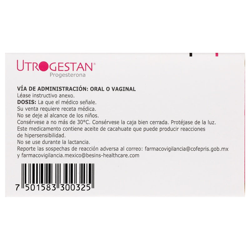 Utrogestan 200 Mg Con 14 Perlas 7501583300325  perfil 6