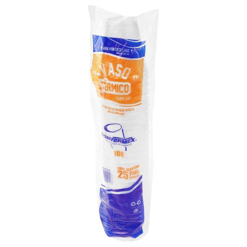 Vaso Termico Convermex N 108 Con 25 Piezas 7501431201088  perfil 2