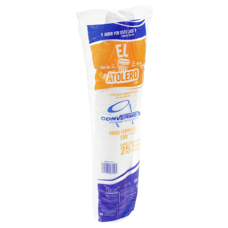 Vaso Termino Convermex Numero 10 Con 25 Piezas 7501431261105  perfil 14
