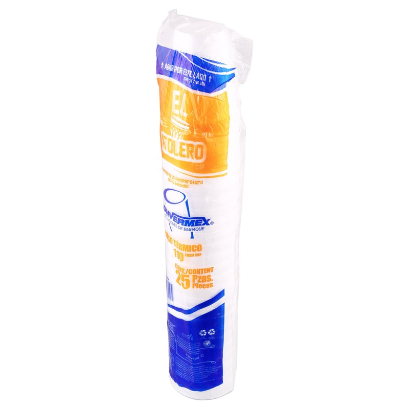 Vaso Termino Convermex Numero 10 Con 25 Piezas 7501431261105  perfil 15