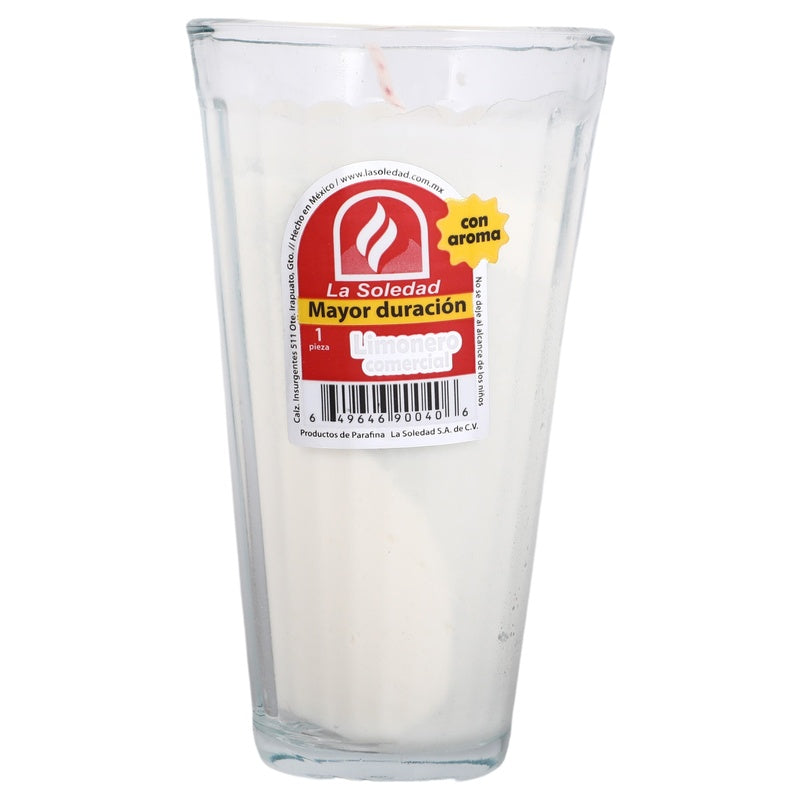 Veladora Aroma Limon La Soledad 649646900406  perfil 2