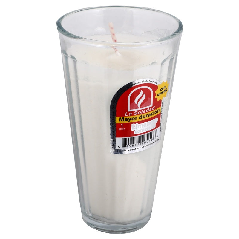Veladora Aroma Limon La Soledad 649646900406  perfil 4