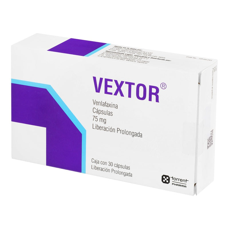 Vextor 75 Mg Con 30 Capsulas Liberacion Prolongada 8902220114968  perfil 3
