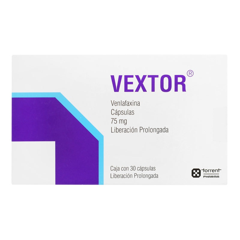 Vextor 75 Mg Con 30 Capsulas Liberacion Prolongada 8902220114968  perfil 4